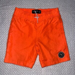 Abercrombie Kids Vibrant Orange Swim Trunks
